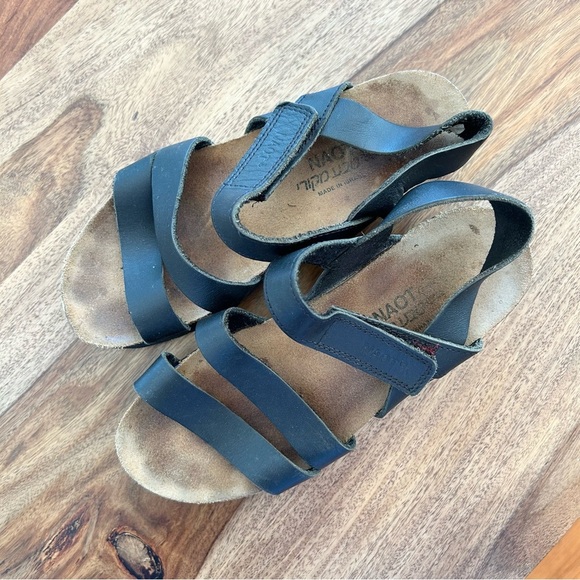 NAOT Kayla sandals leather with cork footbed - Picture 2 of 8